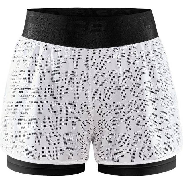 Craft Women's Core Charge Logo Shorts Black/White, XS