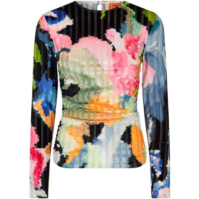 Stine Goya Vanessa Floral-Print Devoré-Velvet Blouse - M - Multi