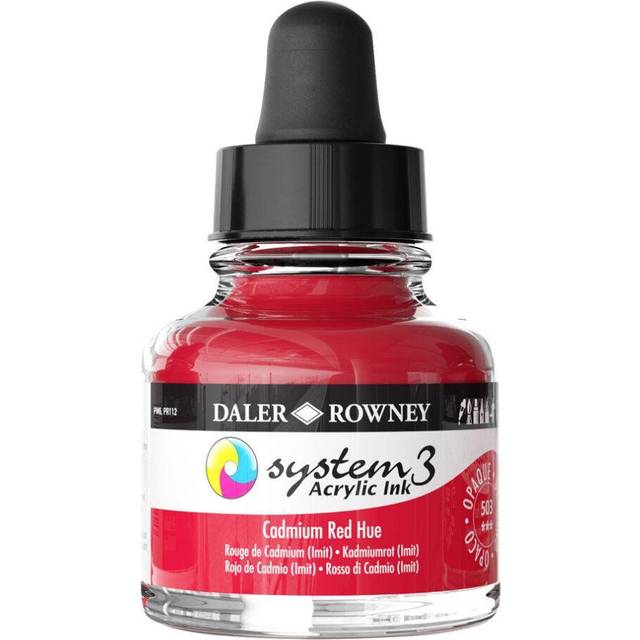 Daler Rowney System 3 Ink 29.5ml Cadmium Red (Hue)