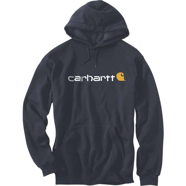 Carhartt, Grafisk tröja med medelvikt för män, lös passform, Ny marinblå, M