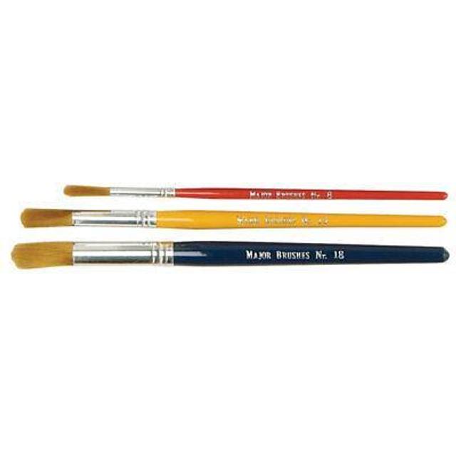 1 Pack - Major Brushes Kids Paint Brushes - Nylon Short Handle (Pack of 30)