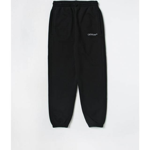 Off-White Kids - Bookish logo-print track pants - kids - Cotton - 8 - Black