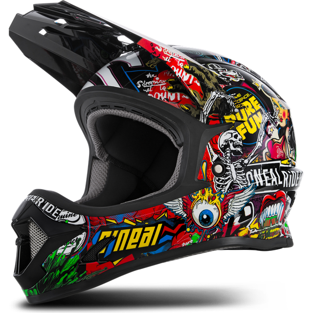 ONeal Sonus Crank, bike helmet kids , color: Black/Red/Green/Yellow , size: L