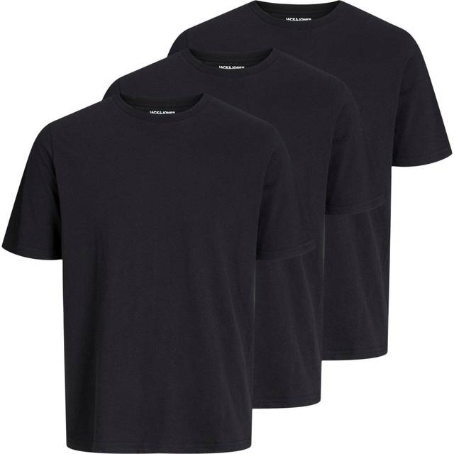 Round neck T-shirts Jack & Jones Under (x3) - Noir - S
