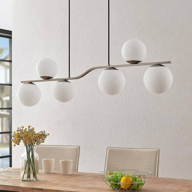 Lindby - Avalyn Pendant Opal/Nickel