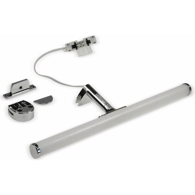 ChiliTec LED spegellampa 40 cm IP44 230 V 6 Watt 540 lumen spegelskåp lampa badrum vägg och ytmontering belysning för skåp spegel badrum aluminium se varm vit