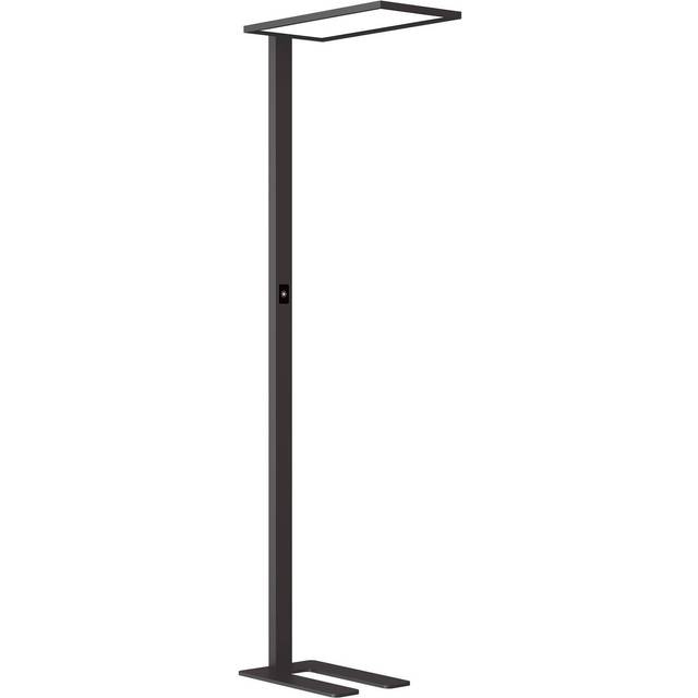 Prios LED-golvlampa till kontor Taronis, svart, 195 cm, dimbar