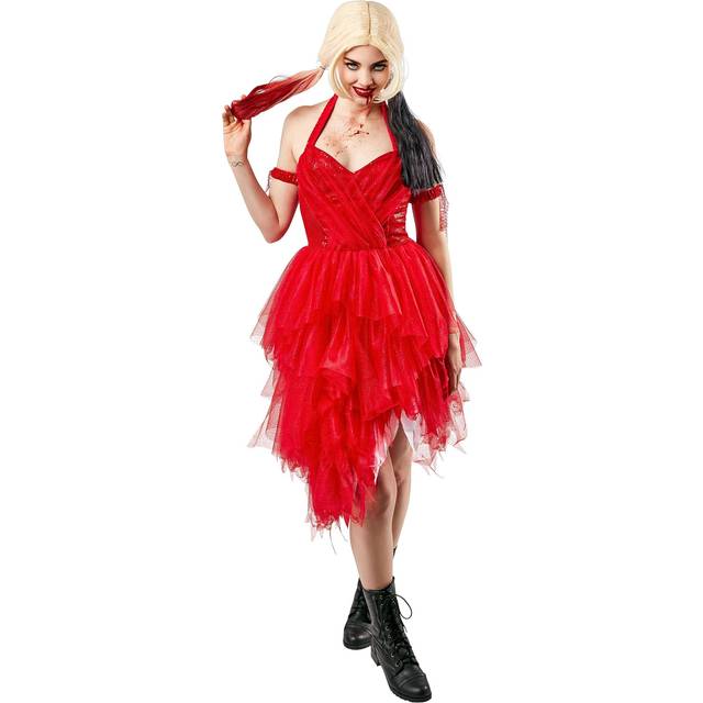 Harley Quinn Suicide Squad 2 Red Dress Costume | Harley Quinn Costumes (XS)