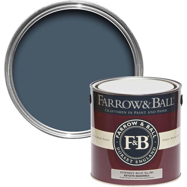 Farrow & Ball - Estate Eggshell - Stiffkey Blue 281 2.5L