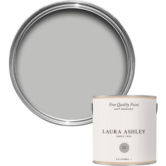 Laura Ashley Matt Emulsion Paint, Silver Greys