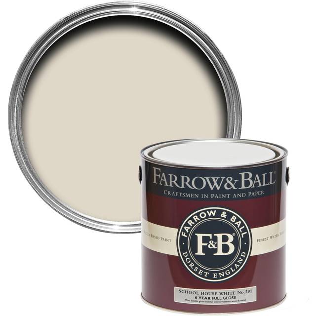 Farrow & Ball School House White 2.5 L Casein Distemper No. 291