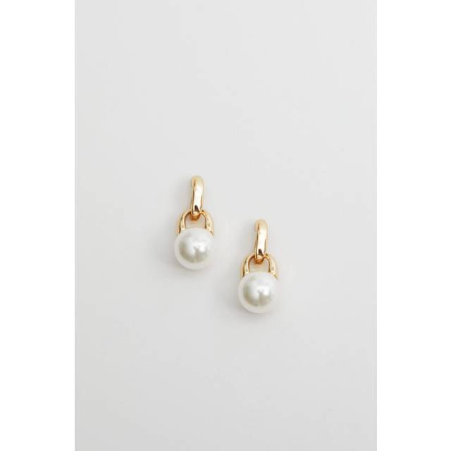 Jon Richard Jon Richard Gold Plated And Pearl Mini Drop Earrings