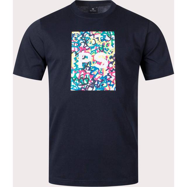 Paul Smith - Navy PS Logo Graphic T Shirt L