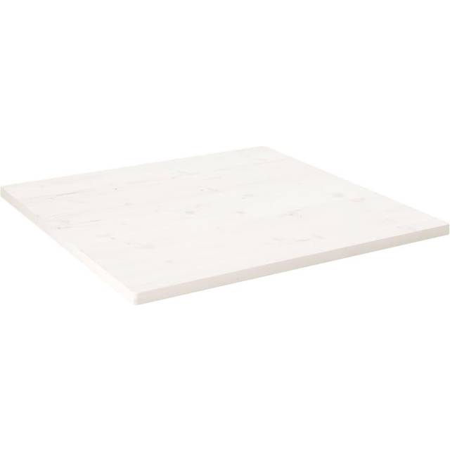 vidaXL Table Top White 70x70x2.5 cm Solid Wood Pine Square