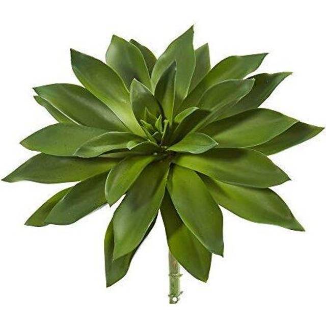 Nearly Natural 13-in. Succulent Pick Artificial (Set of 3) Silk Plants, Green