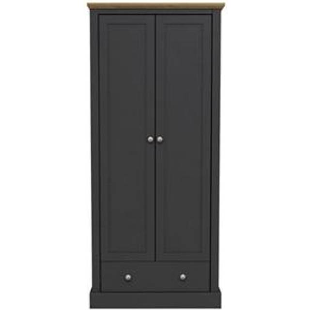 Devon 2 Door Wardrobe in Charcoal