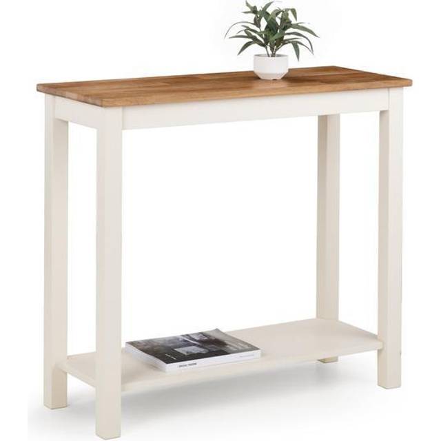 Julian Bowen Coxmoor Solid Oak Console Table - Oak/Ivory