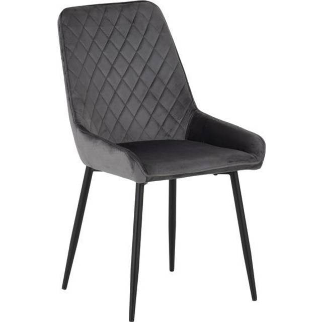 Seconique Avery Dining Chair X 2- Grey Velvet, Grey
