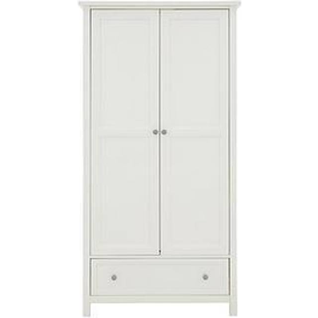 Julian Bowen Maine 2 Door, 1 Drawer Wardrobe - Black - Anthracite