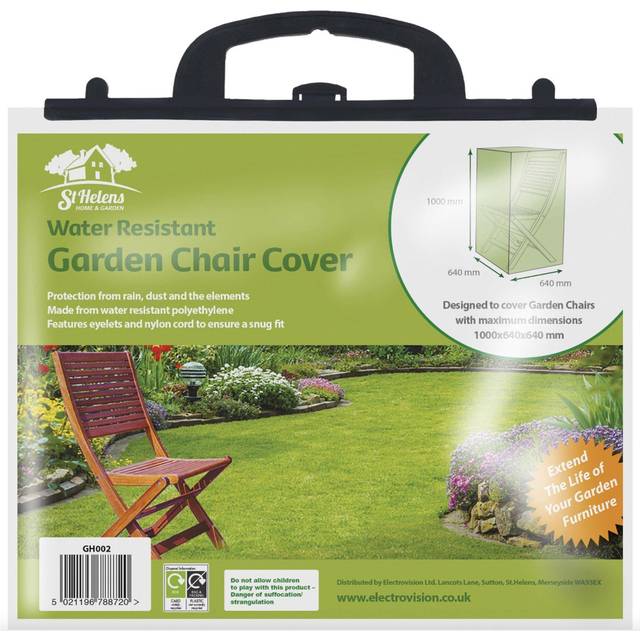 St Helens Water Resistant Garden Single Chair Rain Cover 100x64x64cm