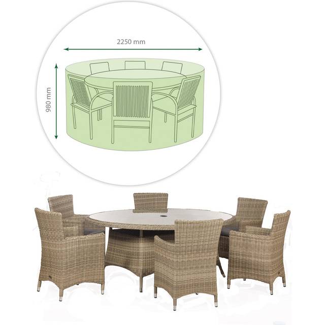St Helens Water Resistant Round Patio Set Cover - Large