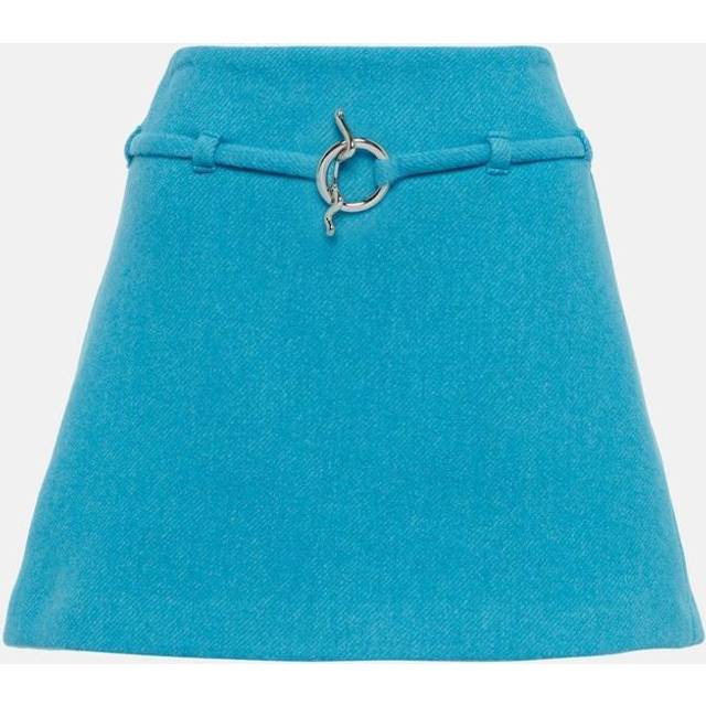 Ganni Wool-blend miniskirt