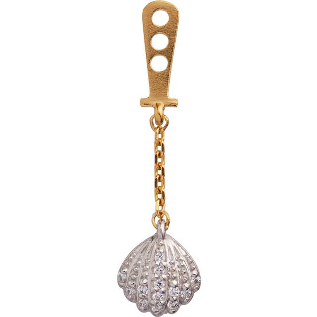 Tres Petit Vintage Shell Behind Ear Pendant - Förgyllt-Silver Sterling 925 (Onesize)