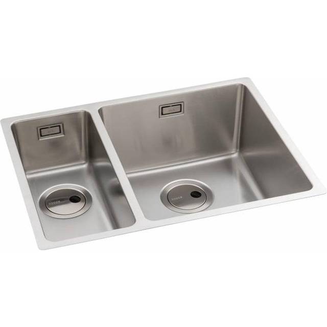 Abode Matrix R15 1.5 Bowl Brushed Stainless Steel Kitchen Sink RHMB