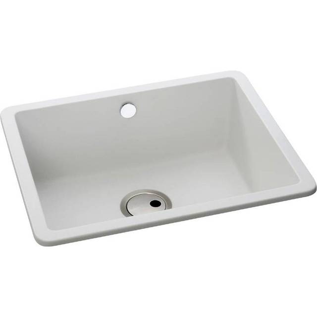 Abode Matrix Sq GR15 Large 1 Bowl Granite Inset/Undermount Sink - White