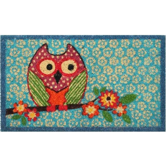 Dekorativ kokos entré dörrmatta stopp 70 cm x 40 cm