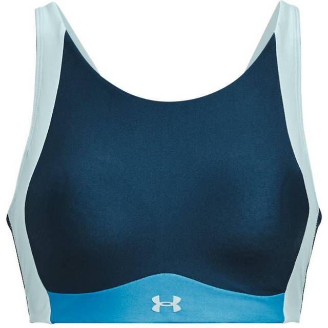 Bra Under Armour Infinity Mid High Neck Shine Petrol Blue S (S)