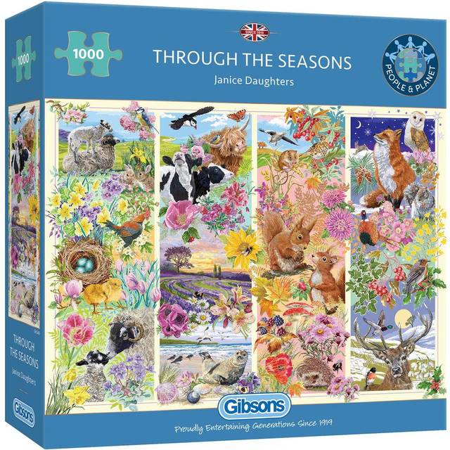Gibsons Through the Seasons 1000 Piece Puzzle In Multi