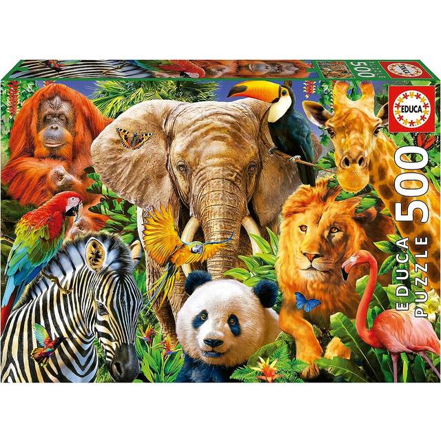 Educa Wild Animal Collage 500 Pieces