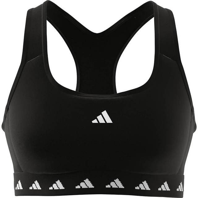 ADIDAS POWERREACT TRAINING MEDIUM-SUPPORT SPORT BH Damen Schwarz XS - Black