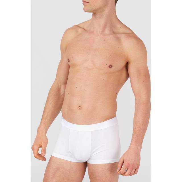 Sunspel Cotton Stretch Trunk White