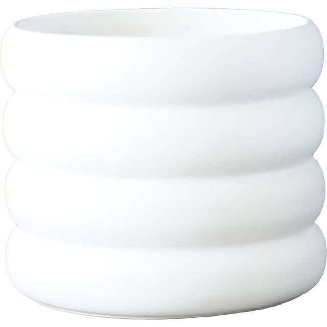 DBKD Mud kruka vit Medium, Ø 14 cm