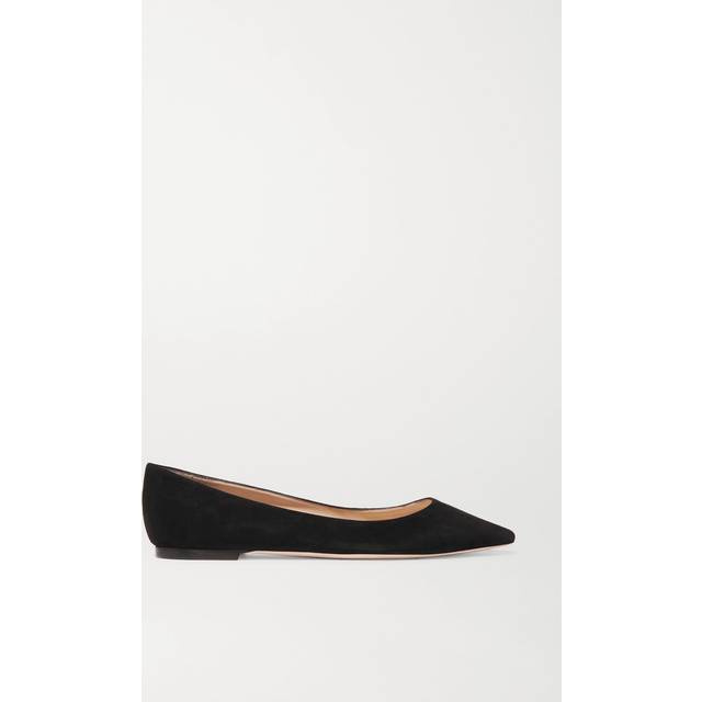 Jimmy Choo Black Romy Ballerina Flats - Black - IT 40.5