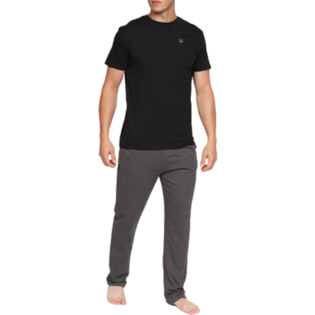 (L, Black) Duck and Cover Mens Radovan Pyjama Set