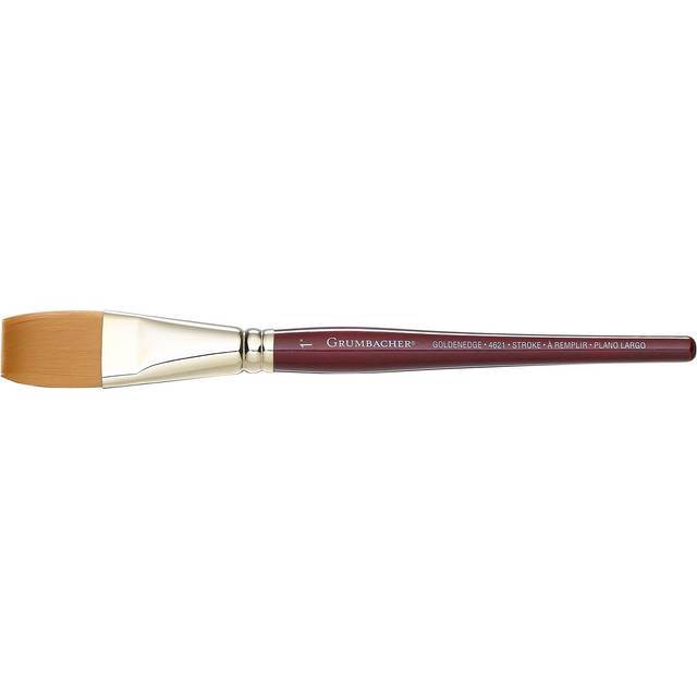 "Grumbacher Goldenedge Golden Toray Stroke Watercolor Brush  Synthetic Bristles  Size 1"""""""" (4621.100)"