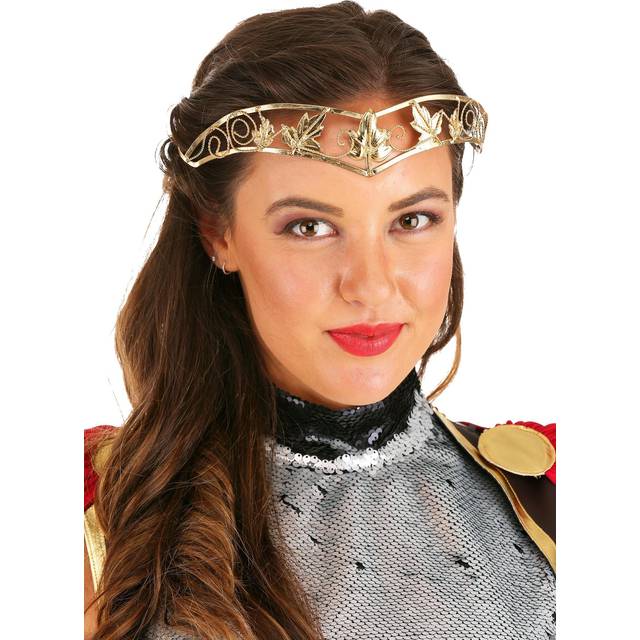 Antique Gold Leaf Women's Costume Circlet | Storybook Accessories - Orange (One-Size)
