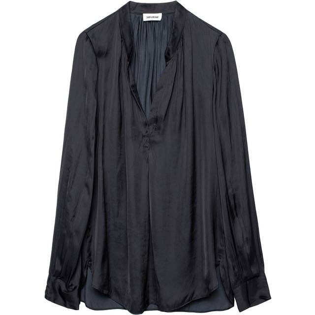Zadig&voltaire Womens Noir (black) Satin Top L - Noir (Black)
