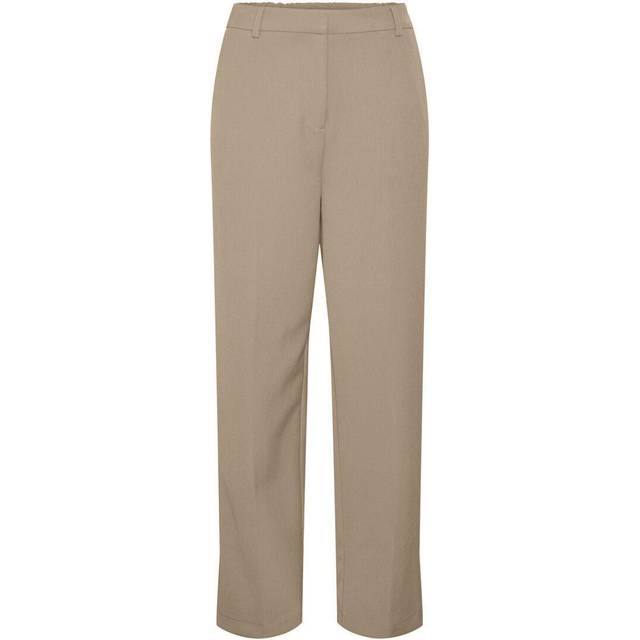 YAS dam Yaslikka Hw Wide Pants S. Noos byxor, Nomad, XS