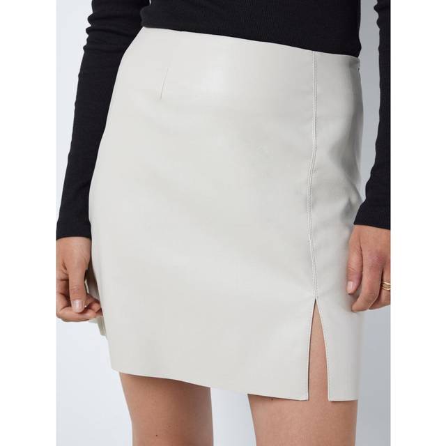 Noisy May Moonbeam Clara Coated High Waisted Skirt - L