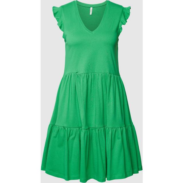 Ruffled dress for women Only May - Vert