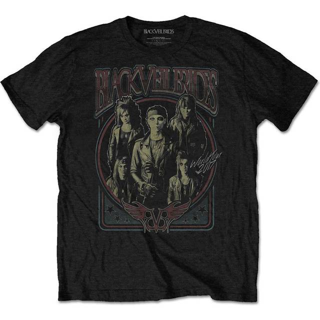 (L, Black) Black Veil Brides Vintage Logo T Shirt