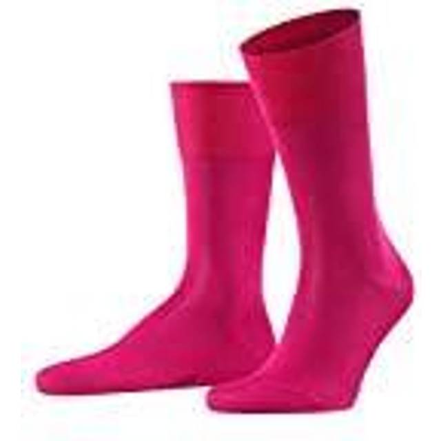 1 Pair Carmine Tiago Classic Fil d'Ecosse Mercerised Cotton Socks Men's 10-11 Mens - Falke - Pink