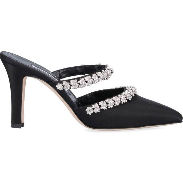 Manolo Blahnik "Vedadamu" Mules - Black   - 36 IT