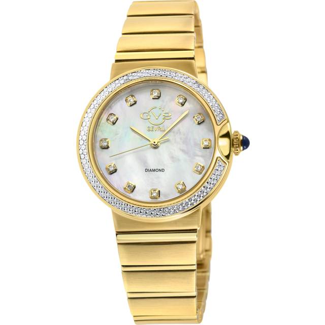 Womens Sorrento Diamond ,316L Stainless Steel Case, White MOP Dial, Swiss Quartz Watch - Metallics - One Size