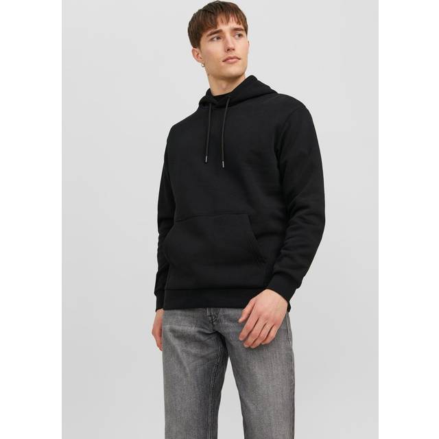 Men's Jack & Jones Mens Bradley Sweat Hoodie - Black - Size: 40/Regular