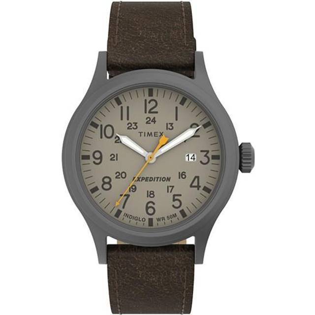 Timex Men's Expedition Scout 40 Watch, Dark Brown/Gunmetal/Khaki, Timex Men's Expedition Scout 40 Watch